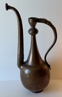 Antique Islamic Middle Eastern  15 5    Hand Forged Copper Ewer Pitcher Rare