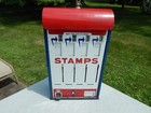 Shipman Mfg  Co  Rare 4 Slot Stamp Vending Machine With Keys
