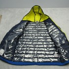 Columbia Ski Jacket Youth Large Blue Omni Heat Insulated Hooded Full Zip Puffer