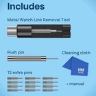 Watch Band Strap Link Remover Repair Tool Kit W  Pins Spring Pusher Steel Punch