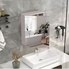 Mirror Door Wall Mount Hanging Medicine Cabinet Bathroom Storage Shelf Organizer