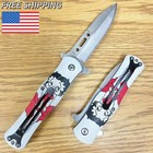 8 5  Betty Boop Cartoon Spring Assisted Pocket Knife Folding Tactical Open Blade
