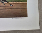 1977 Richard Stone Reeves Print  Forego Defeats Honest Pleasure  Belmont 299 750