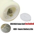 Timer Flameless Votive Candles 2 Inch X 3 Inch   Flickering Small Led Pillar    