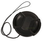 Brand New 55mm Snap-on Lens Cap Cover With Cord For Nikon Camera Wd