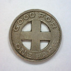 Hawaii Kahului Railroad Co  Cutout Train Token Good For One Fare  Medcalf 2tt-8