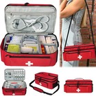 Travel Medicine Bag With Lockable Zippers Pill Bottle Organizer For Home Travel