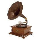 Antique Victor Victrola Phonograph Talking Machine With Tin Horn  - Phonographs
