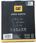 Caterpillar Mens Size Large 42-44 White 4-pk Athletic Fit Crew Neck T-shirts