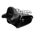 King Trunk Pad 2 Up Mount Rack Plate Fit For Harley Heritage Classic Flhc 18-26