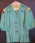 Vtg Original 70 s Girl Scout Leader Uniform Dress Sash Neckties And Patches