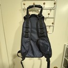Vintage Vespa Mini Backpack 20  Navy Blue Black Scooter Commuter