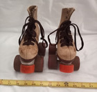 Vintage Kids childrens Rental rink Roller Skates  Size 8 Leather  Laport Casino 