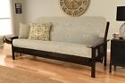 Queen Gray Futon Cover Only Felt Fits 6 To 8 Inch Mattress Zipper Slipcover