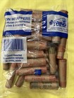2 Pack Rolls Preformed Coin Wrappers Assorted Paper Tubes Quarter Penny Nickel