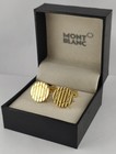 Refurbished Montblanc Starwalker Cufflinks Pair Gold-tone Finish Elegant Look