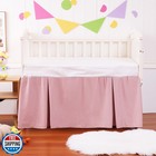 Crib Bed Skirt Dust Ruffle 100  Cotton - Natural  Soft  Breathable For Baby s