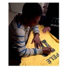 Pele Signed Brazil Football Jersey  Superior Frame Silver