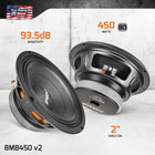 Prv Audio 8 Inch Midbass Speaker 8mb450 V2  450 Watts  8 Ohm  2 Inch Voice Coil 