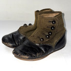 Antique Victorian Child   s Button-up Leather Boots   Late 1800s     Early 1900s