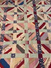 Stunning Antique vtg 30 s Alabama Quilt Handstitch 73   x61   free Post