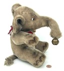 Steiff Jumbo Soft Elephant 1960s Mohair Plush 22cm 9in Id Chest Tag Bib Bell Vtg