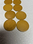 10 Vintage 1930 s Catalin Bakelite Buttercotch Swirl Poker Chips