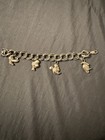 Vintage Disney Sterling Silver Charm Bracelet 925 40g 7  Jose Carioca Minnie