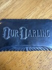 Antique Our Darling Funeral Childs Casket Coffin Plaque Ornate Plate 4   x2   
