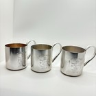 Vintage Set Of 3 Smirnoff Mule Aluminum Mugs 12 Oz Each Made In Hong Kong