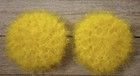 Handmade Crochet Kitchen Reusable Dish Scrubbies Sponge Lemon Yellow 3 Inch Set