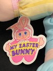 Vintage Htf Happiness Aid Well Made Plush My Easter Bunny Rabbit Tags 1989 B24