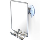 Fogless Shower Shaving Mirror With Razor Holder   Suction Cup  Shatterproof