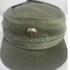 Vintage East German Nva Mdi Field Cap Size 57 Green Military Ear Flaps Ddr Hat
