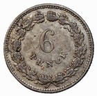 Great Britain 1811 Silver Sixpence Token Staffordshire Fazeley Peel s   Co  D 13