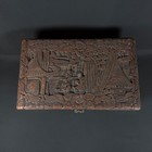 Hand Carved Chinese Camphorwood Wood Chest Jewelry Box Antique