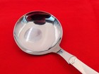 Vintage Denmark Sterling Silver Beautiful Floral Handle Serving Spoon Xe-1