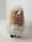 Play Fair Alpaca Fur Plush Figure 7 Inch White And Brown Peru Stuffed Animal Toy