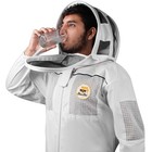 Semi-ventilated Cotton Beekeeping Suit With Hood Veil     Unisex-bini Bees