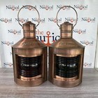 Port   Starboard Lanterns  Antique Brass Finish  Nautical Oil Lamps  Ship Lights
