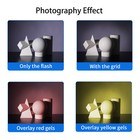 Selens Magnetic Flash 7 X Color Gels Filter Modifier Honeycomb Grid Photography 