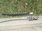 Saber Sword Steel Blade Leather Handle W  Scabbard Silver Antique Made In India