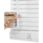 23 w X 60 h White Cordless Vinyl Mini Window Blinds 1  Slats