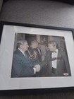 Presidents Ronald Reagan   Donald Trump Signed Autographed Framed 8x10 Photo Coa