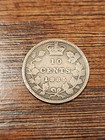 1885 Canadian 10 Cents Silver Coin
