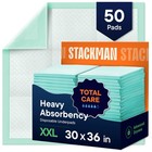 Disposable Underpads 30x36 - 50-pack Incontinence Chux Pads For Pets   Adults