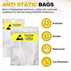 Anti Static Shielding Esd Bags 4  X 6  Multi Pack Zip Resealable Translucent Bag