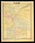 Ca 1876 Rockford Illinois Map Of Rockford City Plat Map Il Cnw Rr Original Atlas