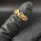 Women s Solid Metal Daily Wear Adjustable Toe Ring In Yellow Gold Plated Silver