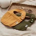 Muslin Baby Bibs 5 Pack Soft Organic Drool Bandana For Boys And Girls Teething